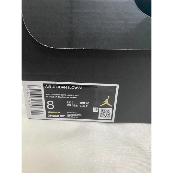 Air Jordan 1 Low Light Curry (8 Men) - Picture 12 of 12